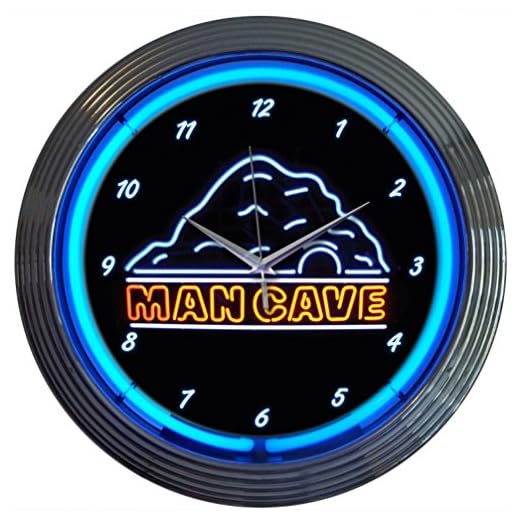 Neonetics 8MANCA Man Cave Neon Clock