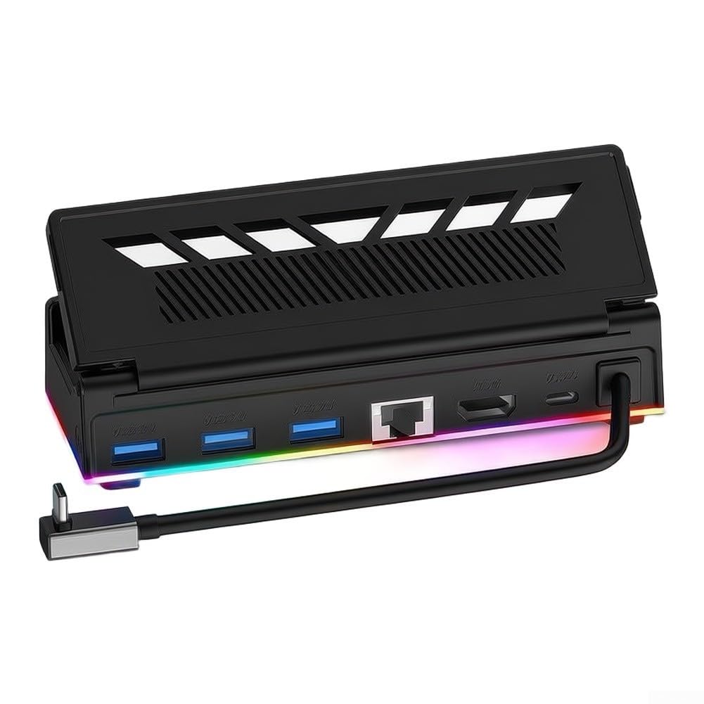Station de Charge RGB pour steam Deck pour rog 100W Station de