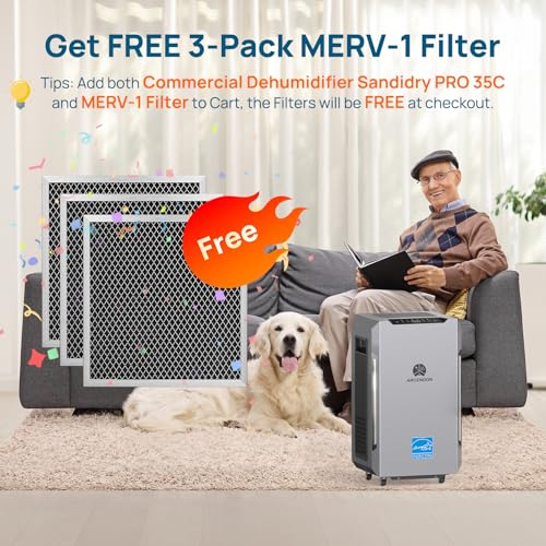 Image of ARGENDON 70 PPD Energy Star Dehumidifier for Basement, Commercial Dehumidifier with Pump and Drain Hose - High-Capacity Moisture and Humidity Control for Homes, Industrial Use, and Large Space