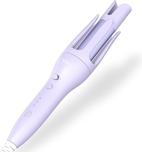 Automatic Curling Iron Hair Curler: Dual Voltage Hair Rollers Women Ceramic Coating with 3 Temperatures Fast Heating - 2 Ways Rotation Auto Shut-Off Curling Wand for Hair Styling