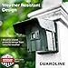 Guardline 1320 Foot Range Wireless Driveway Alarm [2 Motion Detector Alarm Sensors & 1 Receiver] Weatherproof Outdoor Security Alert System for Home & Property