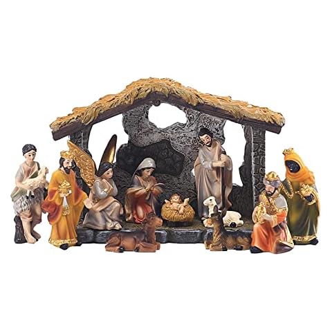 Traditional Christmas Nativity Set with Figures Cover