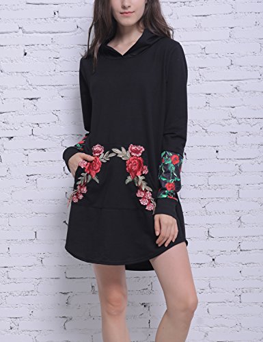 Blooming Jelly Donne Top Jumper Stampa Ricamata