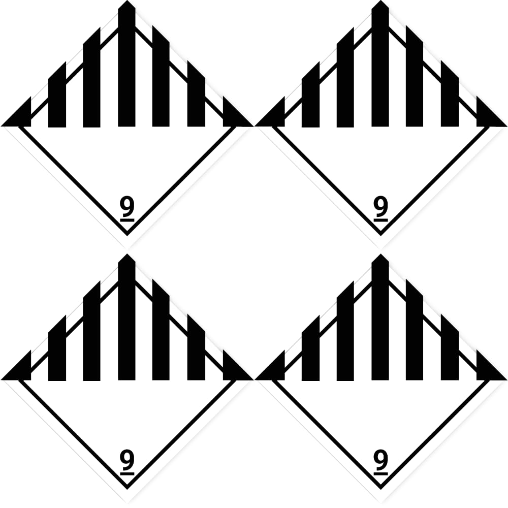 Gefahrgut-Aufkleber Klasse 1.4 – 75x75 Mm, 4 Stück, Wasserfest & UV-beständig, Für ADR/GHS
