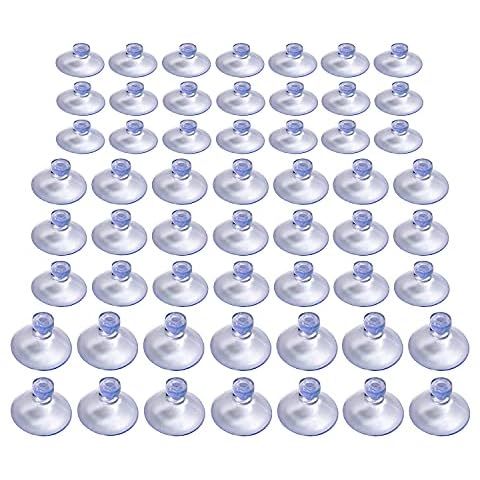 Aoyoho Diameter 3 Size 20MM 25MM 30MM Mini Clear Plastic Suction Cups Without Hooks Pack of 100 Cover
