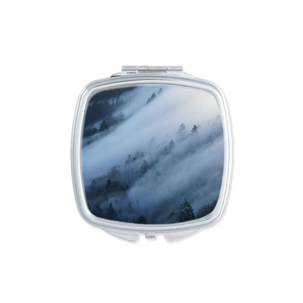 Miroir portable à la main petit cadeau mignon multicolore carré