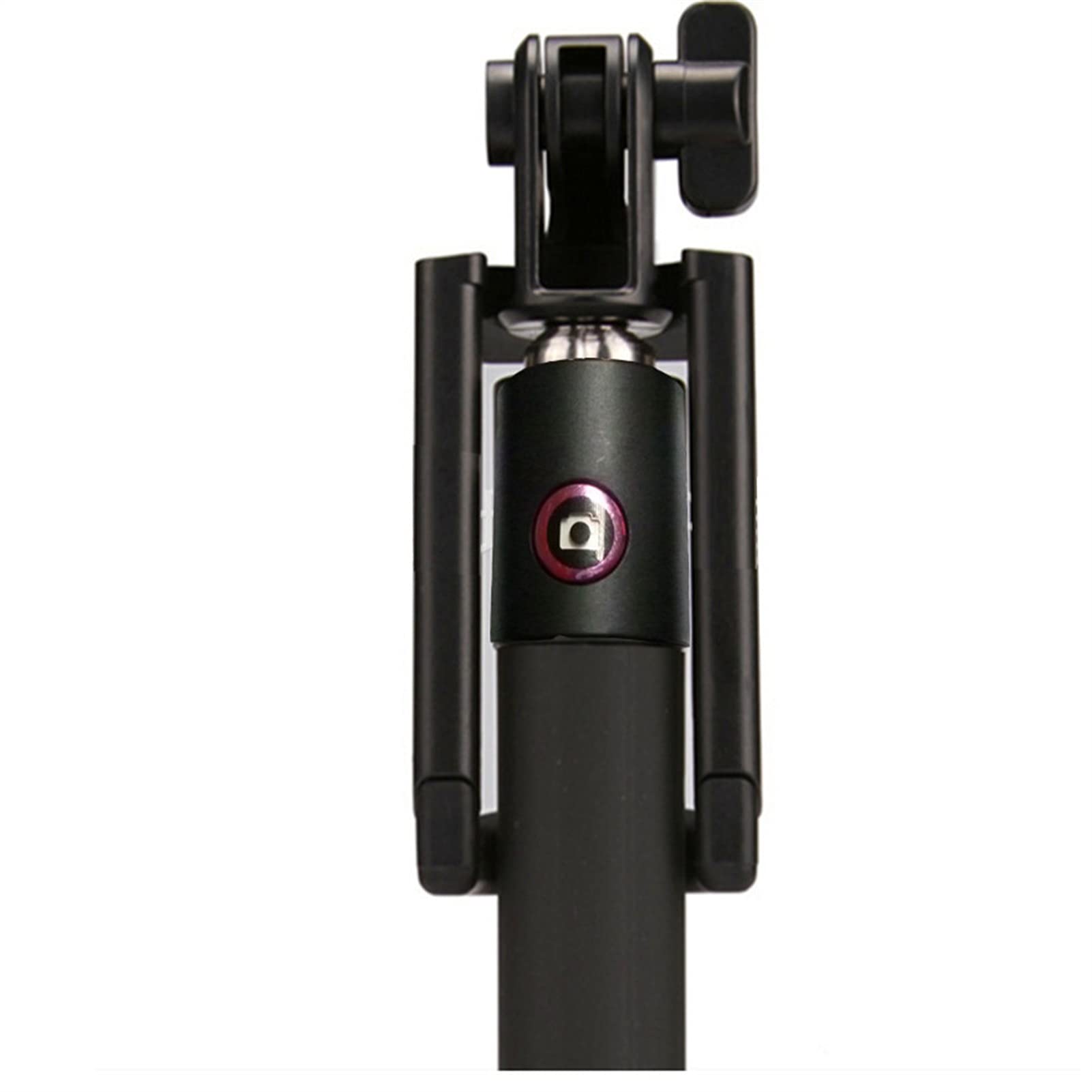 SCRUBY Bastone per selfie portatile estensibile monopiede auto-palo palmare cablato per iPhone (BK)