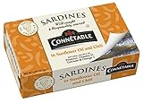 Sardines | Connetable | Sardines in Sunflower oil and Chili | 4.375 Ounce | Pack of 12