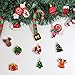30pcs Mini Christmas Ornaments for Mini Tree Decorations Small Christmas Ornaments Resin Miniatures for Craft Christmas Decor