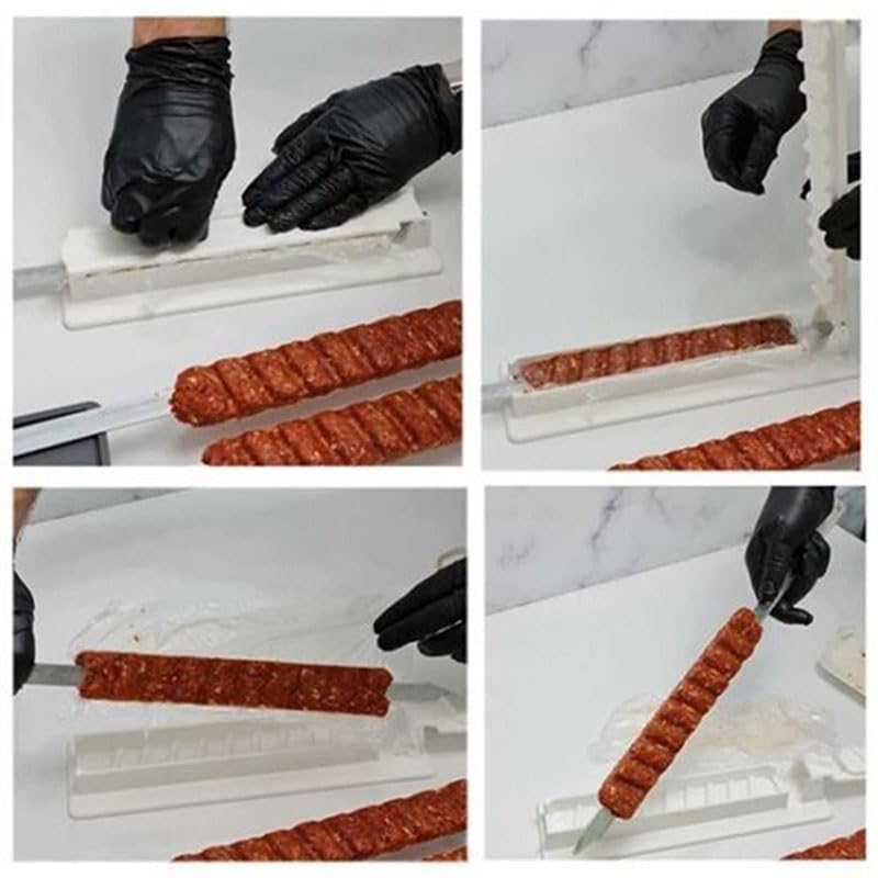 Amazon | Jinmoioy バーベキュー 串さし器 肉の串刺し機 串刺し上手