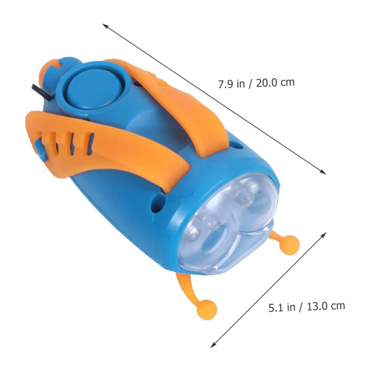 Sosoport 3pezzi Fanalino Anteriore per Bicicletta Kids con Luce LED e Tromba Accessorio per Bici Ragazzo Ragazza Ricaricabile Via USB Sicurezza e Divertimento per Passeggiate Notturne
