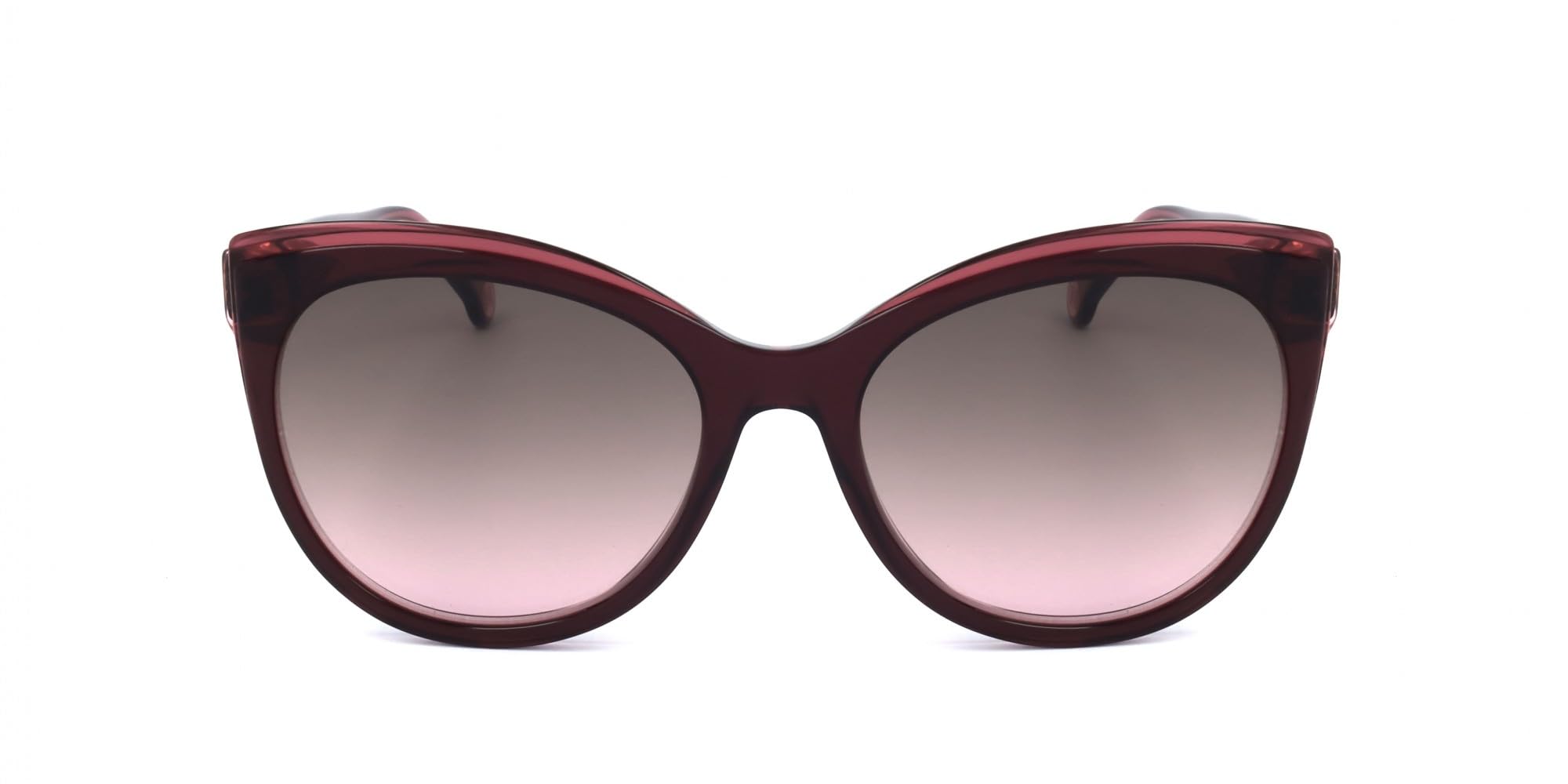 Carolina Herrera HER0175S - Occhiali da sole farfalla in acetato per donna, Rosso Borgogna, 57/19/145