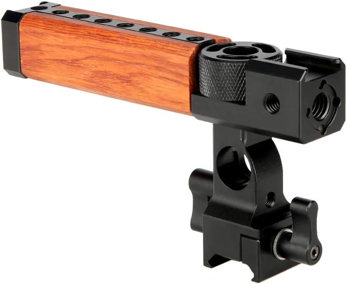 Empuñadura superior para cámara NATO con abrazadera de varilla de 15mm, soportes de zapata fría QR para cámaras DSLR/videocámaras/cámaras de acción