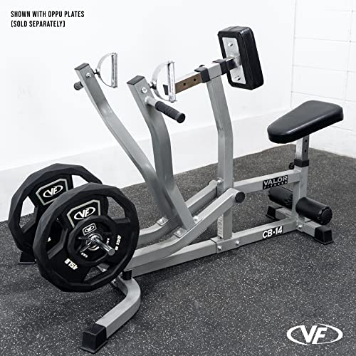 Image of Valor Fitness Seated Row Machine - Plate Loaded with Converging Arms & Multi-Grip Handles, 400 lb Capacity, 2 inch Plate Adapters for Back & Chest Strength Training Home Gym Equipment