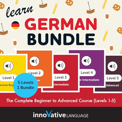 Learn German Bundle: The Complete Beginner to Advanced Course (Levels 1-5) cover art