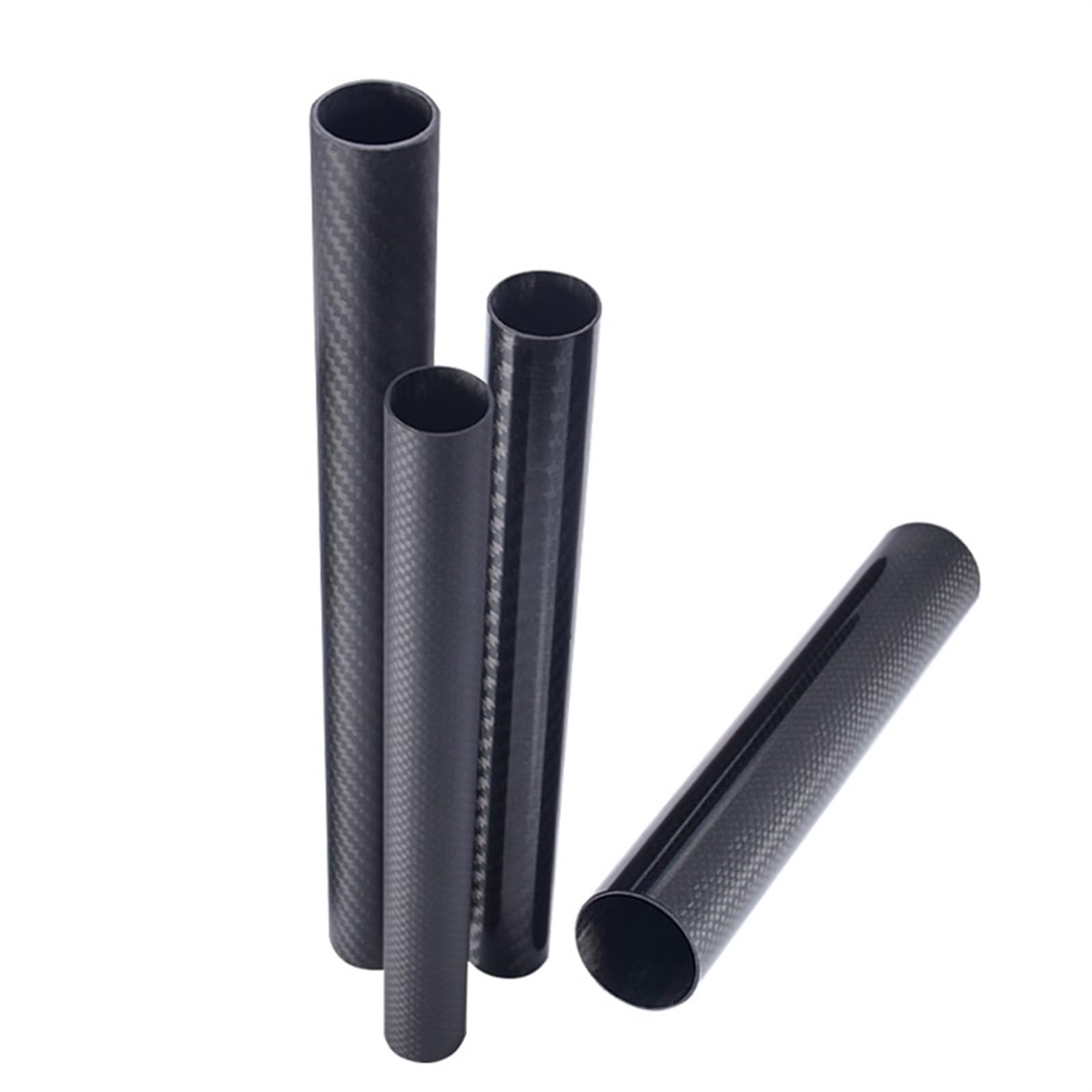 3 PCS Length is 330mm 3K Carbon Fiber Tube Diameter 24mm 25mm 26mm 27mm 28mm 29mm for RC Model Aircraft Drone Accessories Carbon Fiber Square Tube(24x22 Twill Matte)