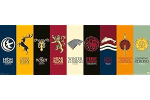 Pyramid America Game of Thrones House Sigils Wall Art Poster - 36x12...