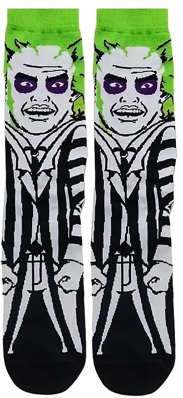 Calcetines unisex con personajes de terror de televisión y cine, talla única UK 6-10 EU 40-45, Beetle J, 6-10