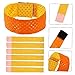 GANAZONO 6pcs Softball Sleeve Ties Wear-Resistant Anti-Slip Elastic Straps for Sport Convenient and Durable Easy to Attach for Active Use Yellow Orange