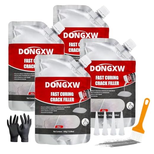Best cement for casting umbrella stand Fast Curing Concrete Crack Filler, 4 pcs