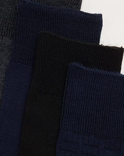 Van Heusen Men's Dress Socks - Lightweight Mid-Calf Crew Dress Socks (7 Packs), Size 6-12.5, Navy/Grey/Black #TOP4