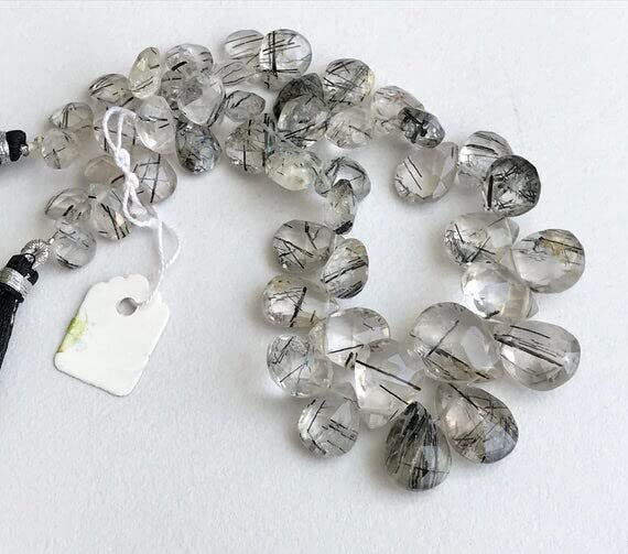 Quartz rutilé perles véritables facettées pour éviter les imitations en plastique - 3