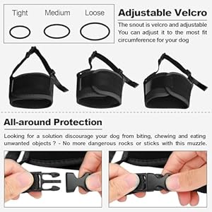   Dog-Mask-Soft-Nylon-German-Shepherd-Mask-for-Medium-and-Large-DogsAir-Mesh-Breathable-Drinkable-Adjustable-Ring-Anti-Drop-Pet-Mask-for-Nipping-Barking-Chewing-Allows-Drinking-and-Panting-Black-L