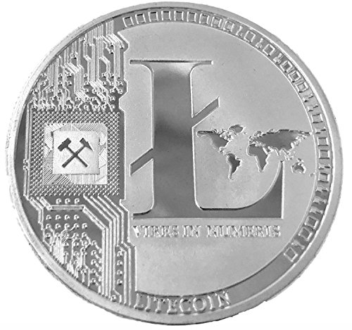 Preisvergleich Produktbild LiteCoin LTC physische Münze Silberfarben, perfekt als Weihnachtsgeschenk