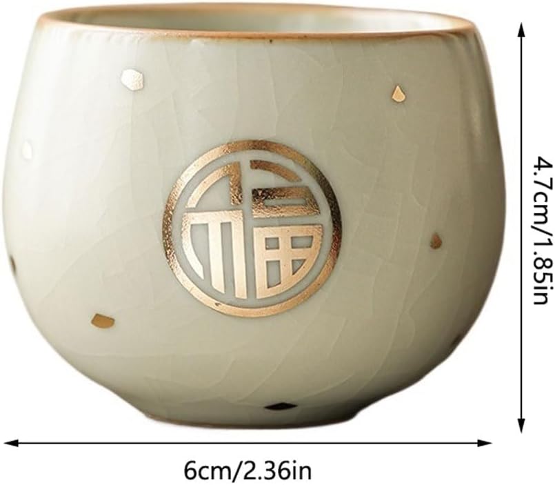 GSOUL Kungfu Tea cup Zen Cup Kung Fu Tea Ceramic Personal Chinese Set Kitchen Party Exquisite Small Tea Cups