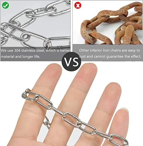 4Every 4EVERY-TIELIAN001 Sus304 Stainless Steel Chain Metal Chain Link Chain Small Light Duty Chain Utility Chain thumb #2