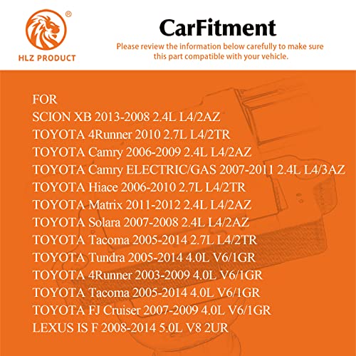 HLZ PRODUCT HIGH ENERGY RED PERFORMANCE IGNITION COIL UF495 90919-02248 SET OF 4 COMPATIBLE WITH SCION XB TOYOTA 4Runner Camry Hiace Matrix Solara Tacoma 2.4 2.7 L4 2AZ 2TR LEXUS IS F 5.0 V8 2UR