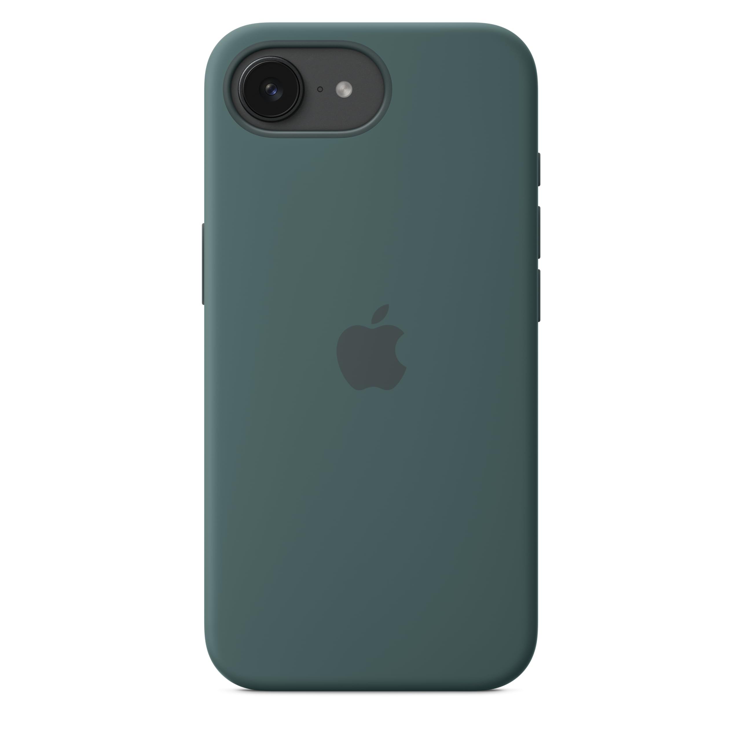 Apple Custodia in silicone per iPhone 16e - Verde lago ​​​​​​​ - Vista 2