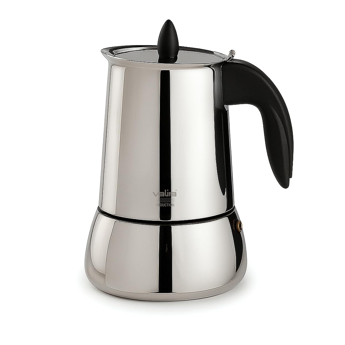 Valira Cafeteras - Cafetera Isabella de 10 tazas hecha con acero inoxidable, apta para inducción