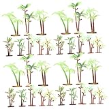 Parliky Kokosnüsse Kokospalme Landschaftslandschaften Dekoration Aquarium Garten Kunstpflanze Aquarienpflanzen Fischtankpflanze Aquariumpflanze Miniatur Modell Mikro Grüne Figuren