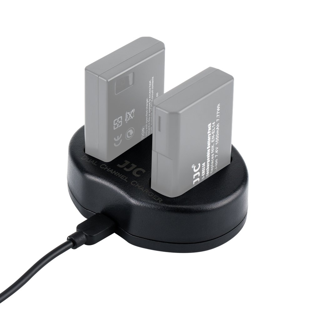 eFonto/JJC USB Dual Battery Charger for Sony ILCE-9 A7 III a7r3 A9 7RM3 (Charger for Sony NP-FZ100)