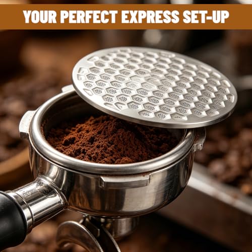 Stal szlachetna Puck Screen 54 mm, portafiltr do ekspresu do kawy espresso, 0,6 mm ultradrobne sitko do espresso, sitko do portafiltru do ekspresów Ninja Cafe Luxe/Sage, akcesoria do ekspresów do kawy
