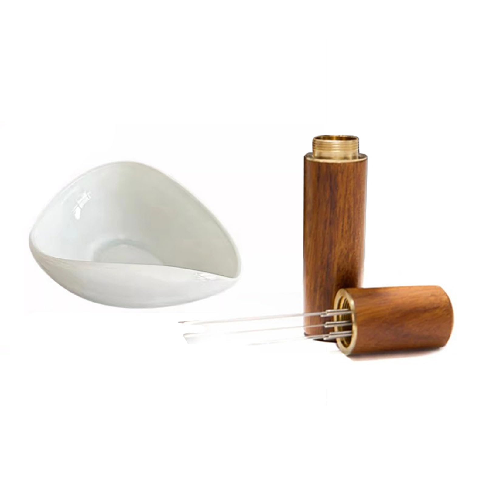 Kalttoy Dosing Cup for Dosing Cup Display Tray Wooden Needle Stirrer Espresso Accessories Bean Dispenser