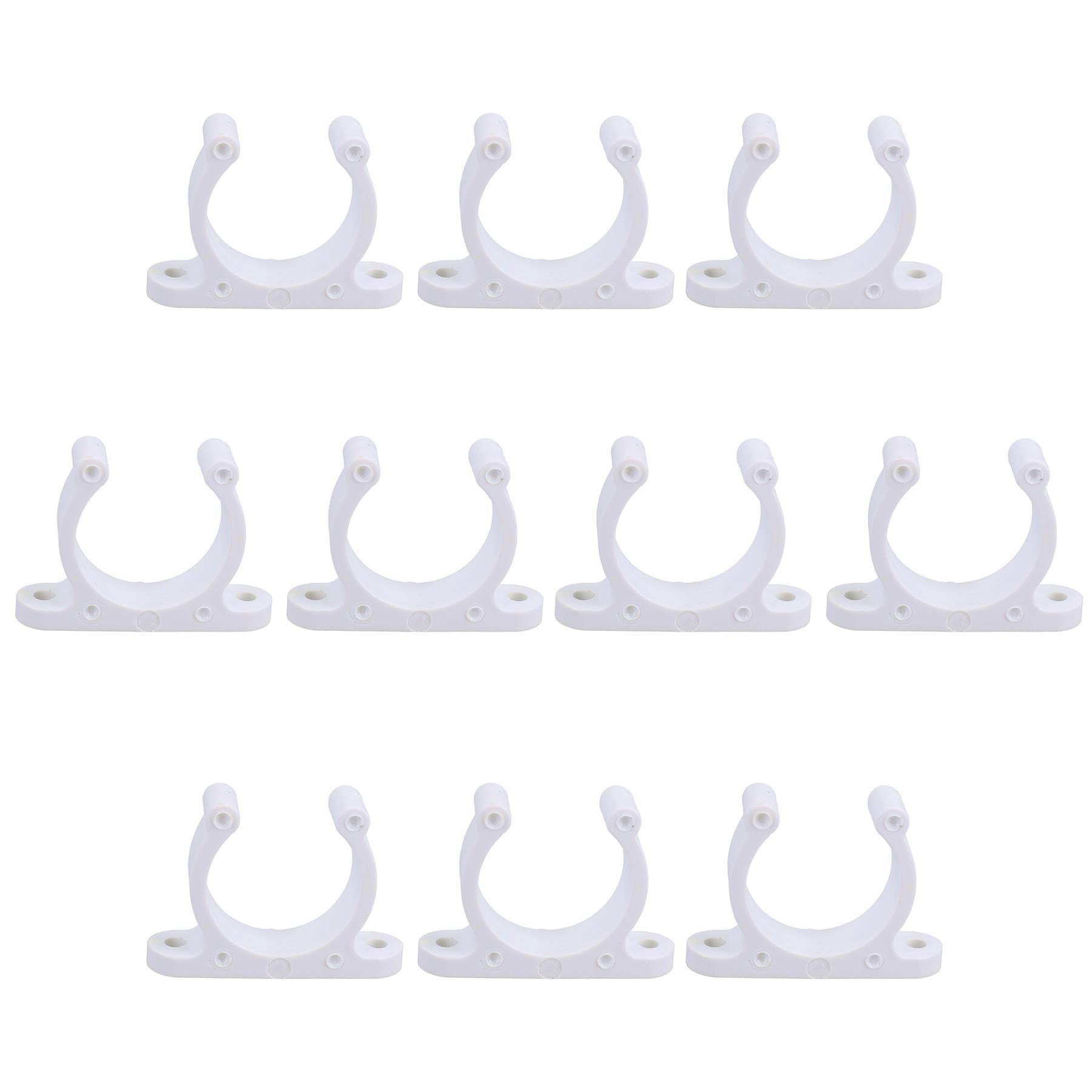 AB Tools 10 Pack 20mm Polyamide Tube Storage Clip Paddle Boat Hook Pole Tool Plastimo