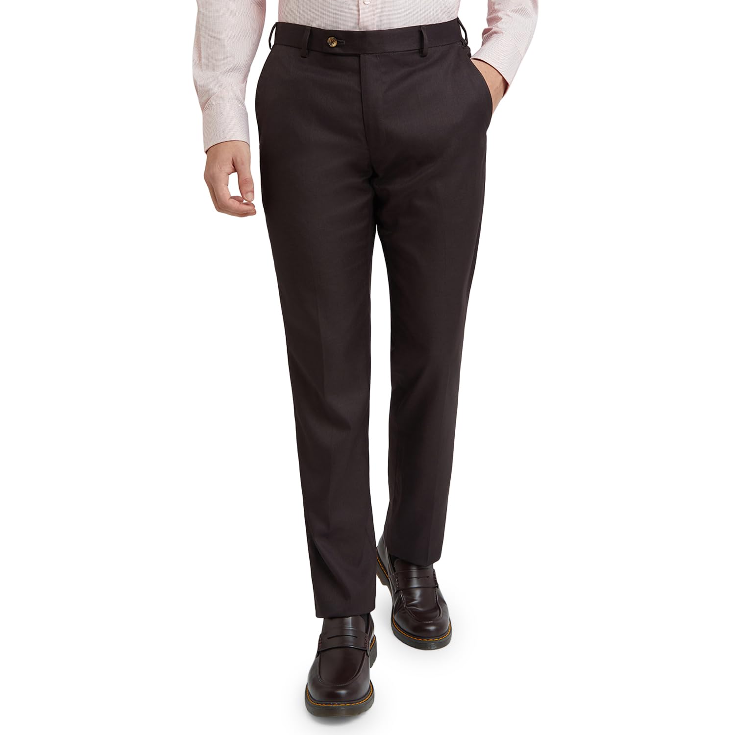 Men's Regular Fit Mid Rise Trouser
