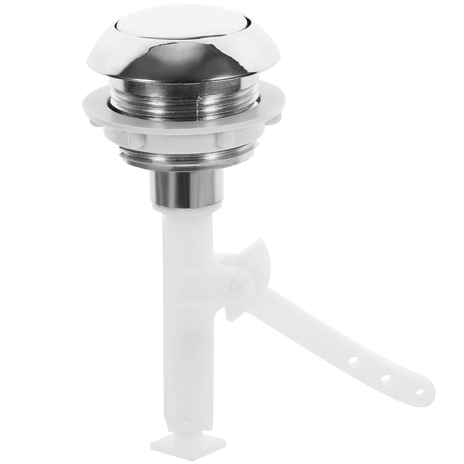 Housoutil Single Button Water Tank Universal Toilet Flush Button for Split Squat Toilets Durable Abs Material Easy to Install - 11Cm