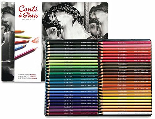 Conte A Paris Pastel Pencils- Assorted, 48 Pieces