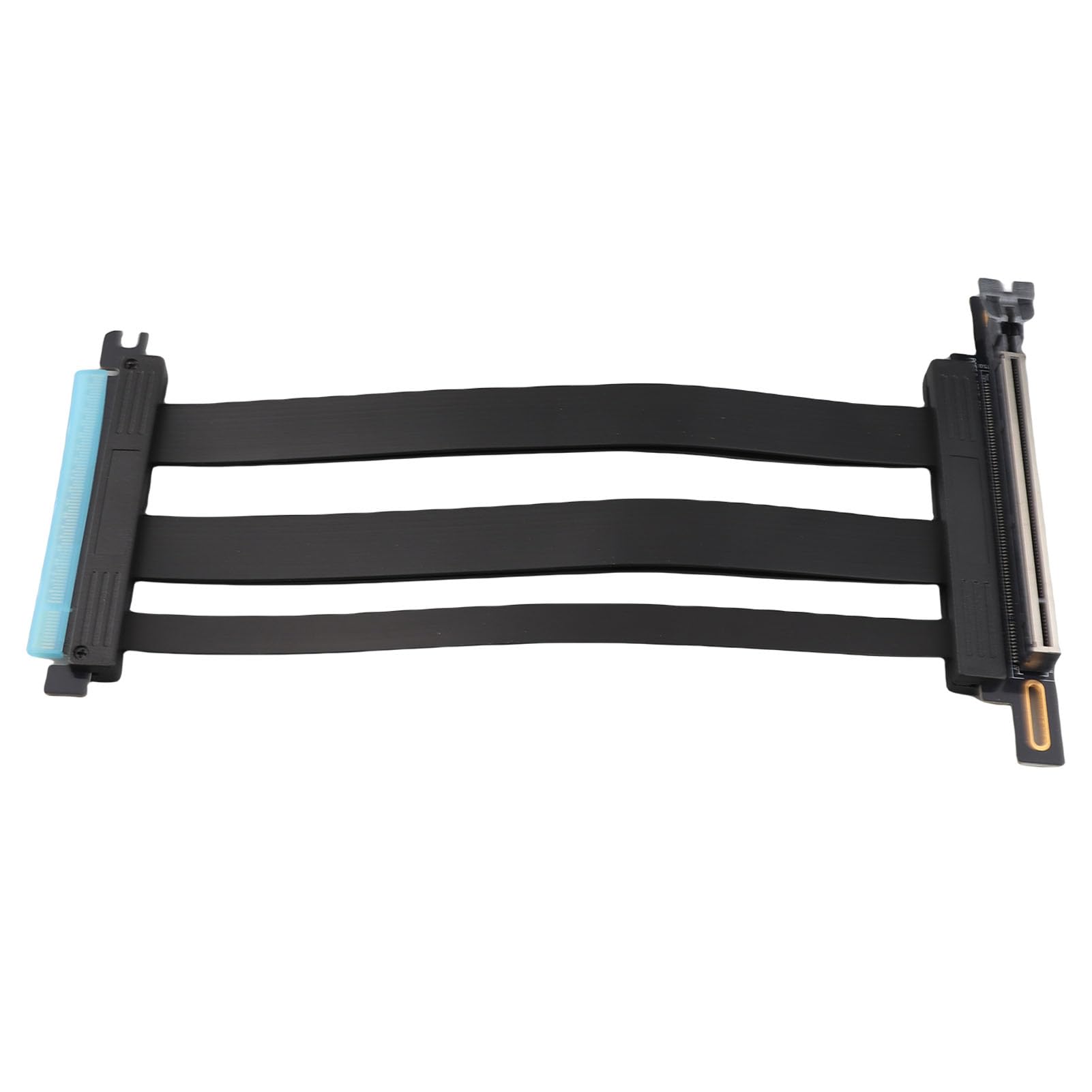 Gedourain Przedłużacz Karty Graficznej Pcie Gen5 X16 Wysoka prędkość Plug and Play dla Większości Podzespołów GPU i Płyty Głównej 20 Cm Dwurzędowa Płytka ABS Pod Kątem 90 Stopni do Komputerowej