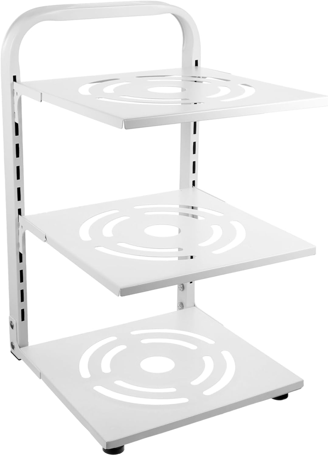 PRETYZOOM Adjustable Pot Rack Pan Organizer for Kitchen Frying Pan Storage Kitchen Utensils Holder Space-saving Multi-functional Pot Rack