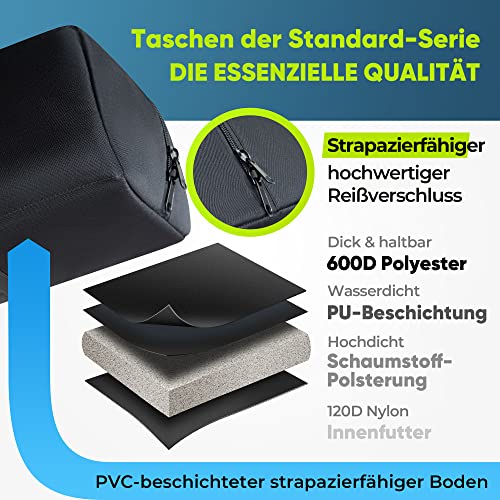 bagmate Mehrzweck-Teleskoptasche, stoßdämpfende Teleskop-Tragetasche mit verstellbarem Schultergurt und extra Stauraum, wasserabweisend (99x31x31 cm)