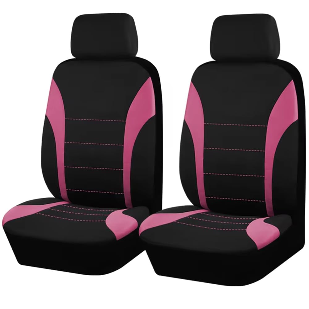 Tvvxio E Pink Car Seat Cover, For Dacia Sandero 3/Stepway 3/Dacia Jogger 2021-2024 2025 Front Seat And Headrest Covers, Nonslip Front Protectors Interior Accessories,