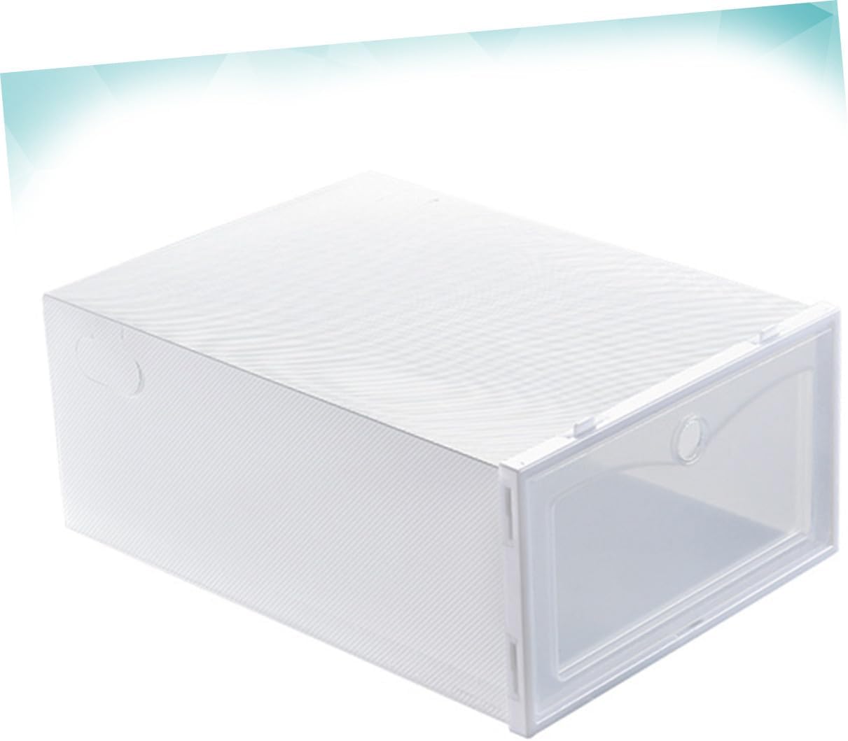 Ciieeo 24PCS Thicken Shoe Storage Box Waterproof Dustproof Shoes Case Lid Stackable Organizer for Home Garage and Entryway