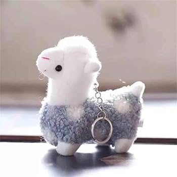ベビーアルパカ　ぬいぐるみキーチャーム　2点セット shanti / キーホルダー ベビーアルパカヘッド｜テソロ(tesoro