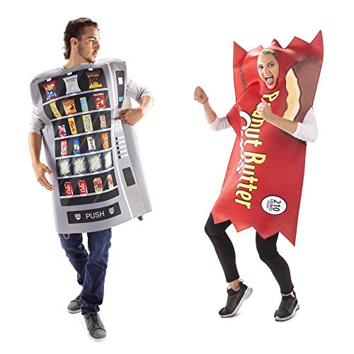Vending Machine & Peanut Butter Cup Halloween Couples Costumes Funny Food