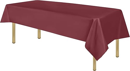 Zimpleware - Mantel redondo de plástico para fiestas de 213cm (84pulgadas) de diámetro (paquete de 1, 6 y 12 unidades)