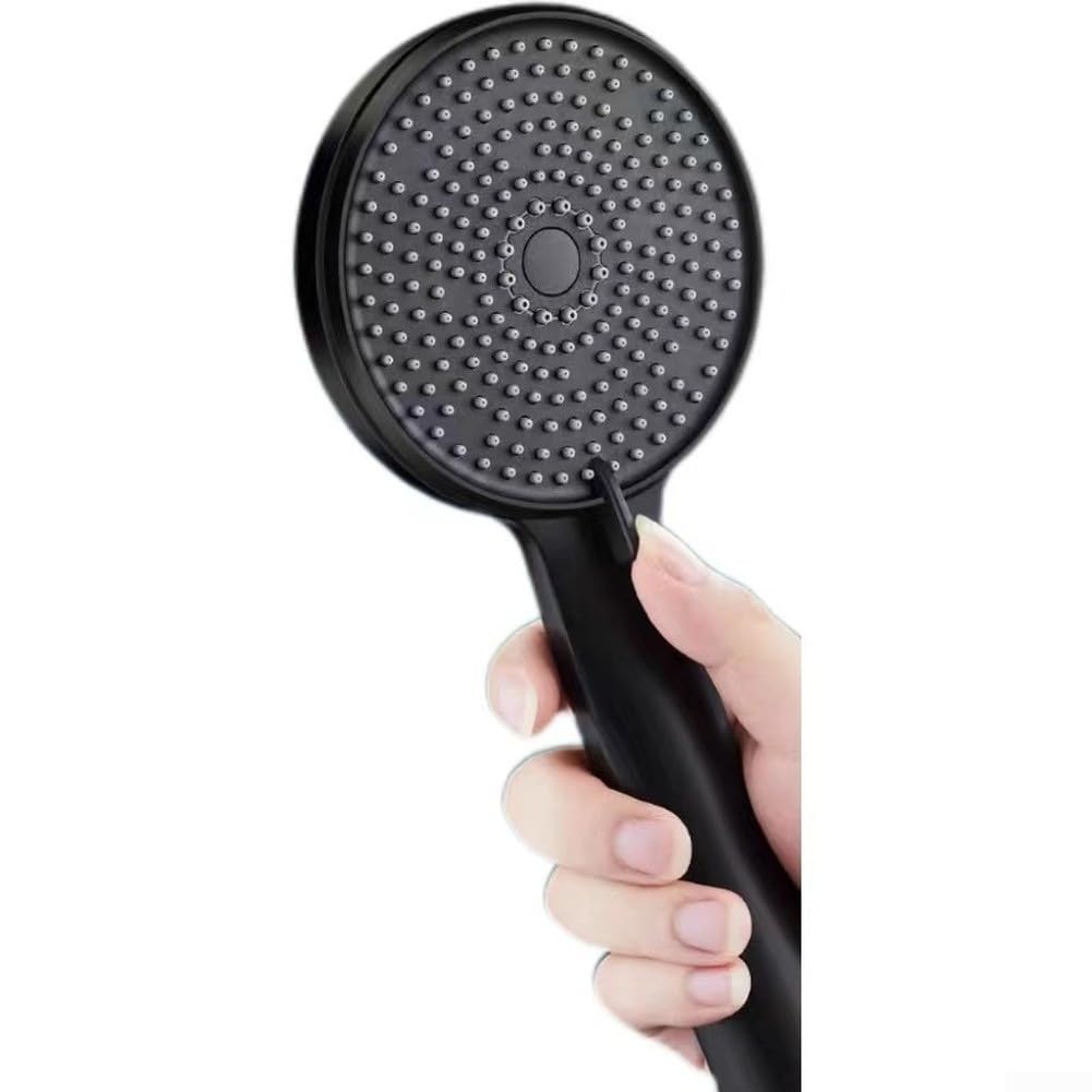 para ducha de Mano Grande con Boquillas Silicona para ducha(silver)